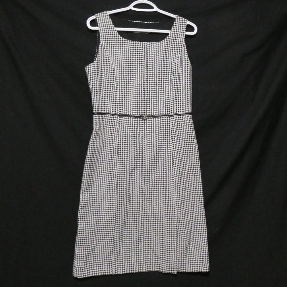 SBO, size 11 houndstooth sleeveless dress, lined, side zip, BNWOT